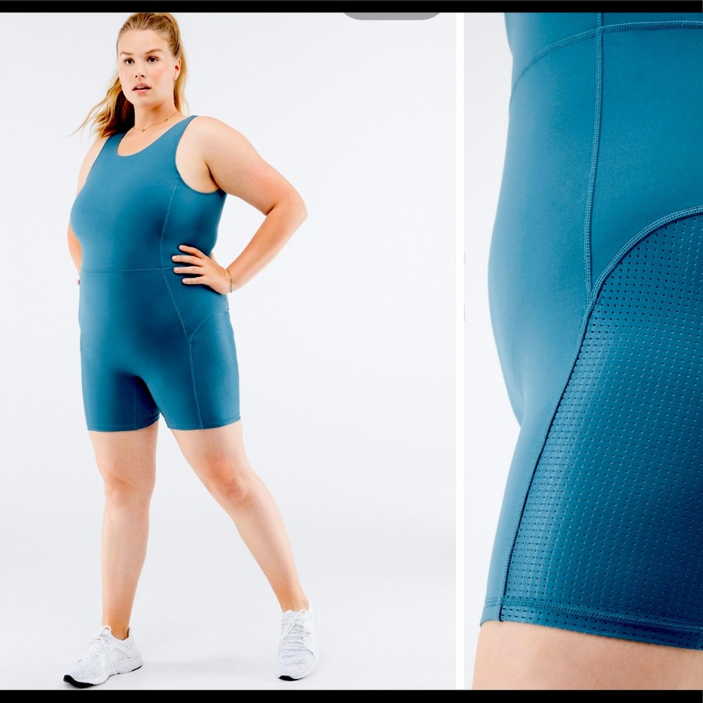Fabletics Brianna Onesie Sz 1X - Teal